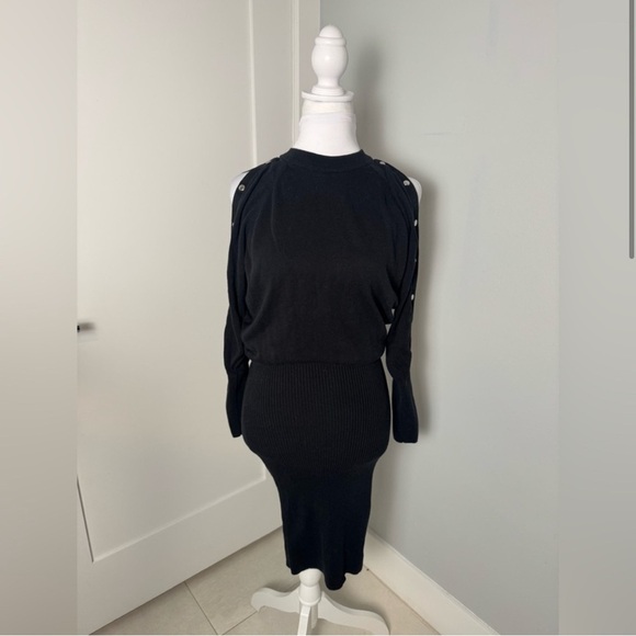 All Saints Suzie Snap-Sleeve Sweater Dress - Picture 3 of 10